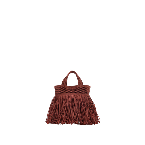 Zara Handbags - Zara FRINGED MINI HANDBAG in Red